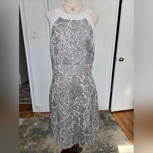 Banana Republic Marble Print Midi Dress